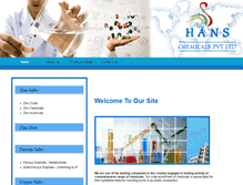 Tablet Screenshot of hanschemicals.com